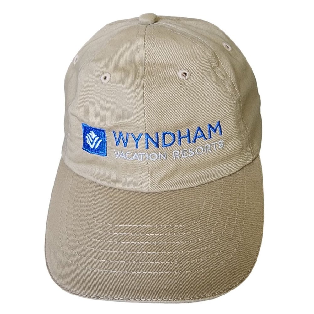 Norwood RCC Koozie Wyndham Vacation Resorts Khaki Hat Cap 100% Cotton Adjustable